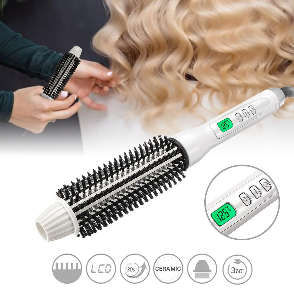 HairUp™ Hot Air Hair Brush Styling LCD Display Hair Curler - Shopcytee