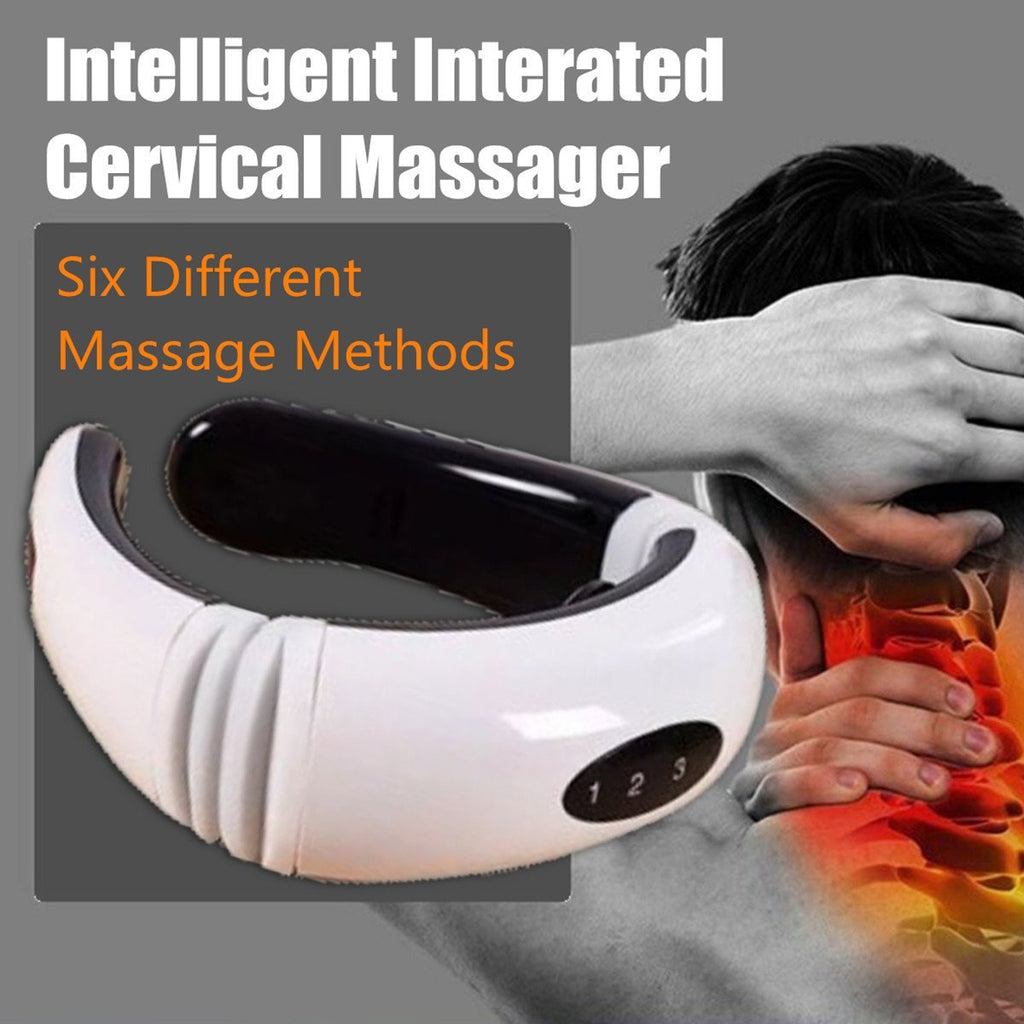 CervicalPlus™ Hot Electric Cervical Neck Support Massager Body Shoulder Relax Massage Magnetic Therapy - Shopcytee