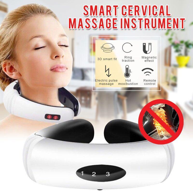 CervicalPlus™ Hot Electric Cervical Neck Support Massager Body Shoulder Relax Massage Magnetic Therapy - Shopcytee