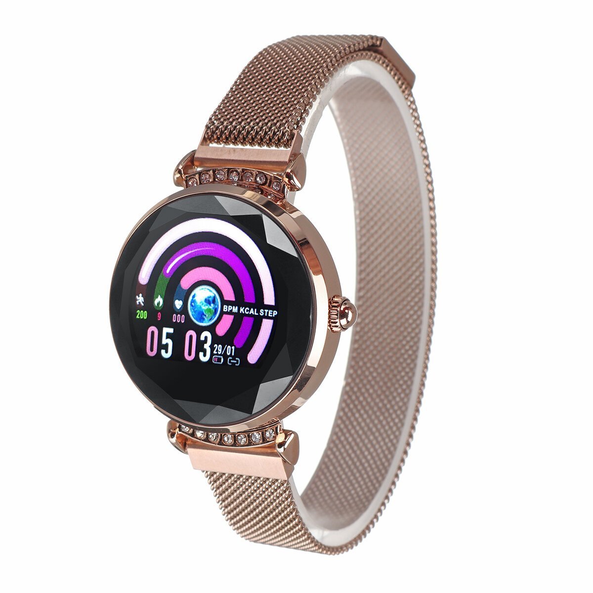 CycleControl™ Elegant Smart Watch with Menstrual Reminder Heart Rate Waterproof Wristband