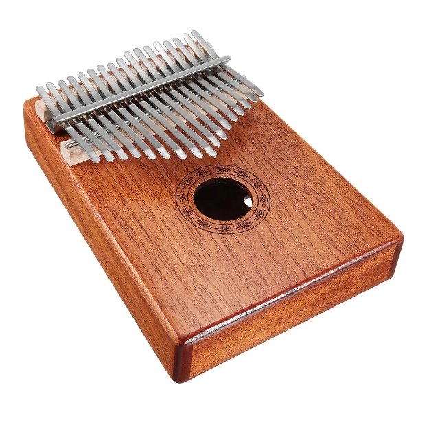 Guistar™ 17 Keys Wood Kalimba Mahogany Thumb Piano With Tuning Hammer - Shopcytee