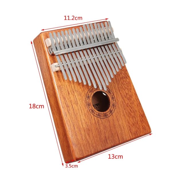 Guistar™ 17 Keys Wood Kalimba Mahogany Thumb Piano With Tuning Hammer - Shopcytee