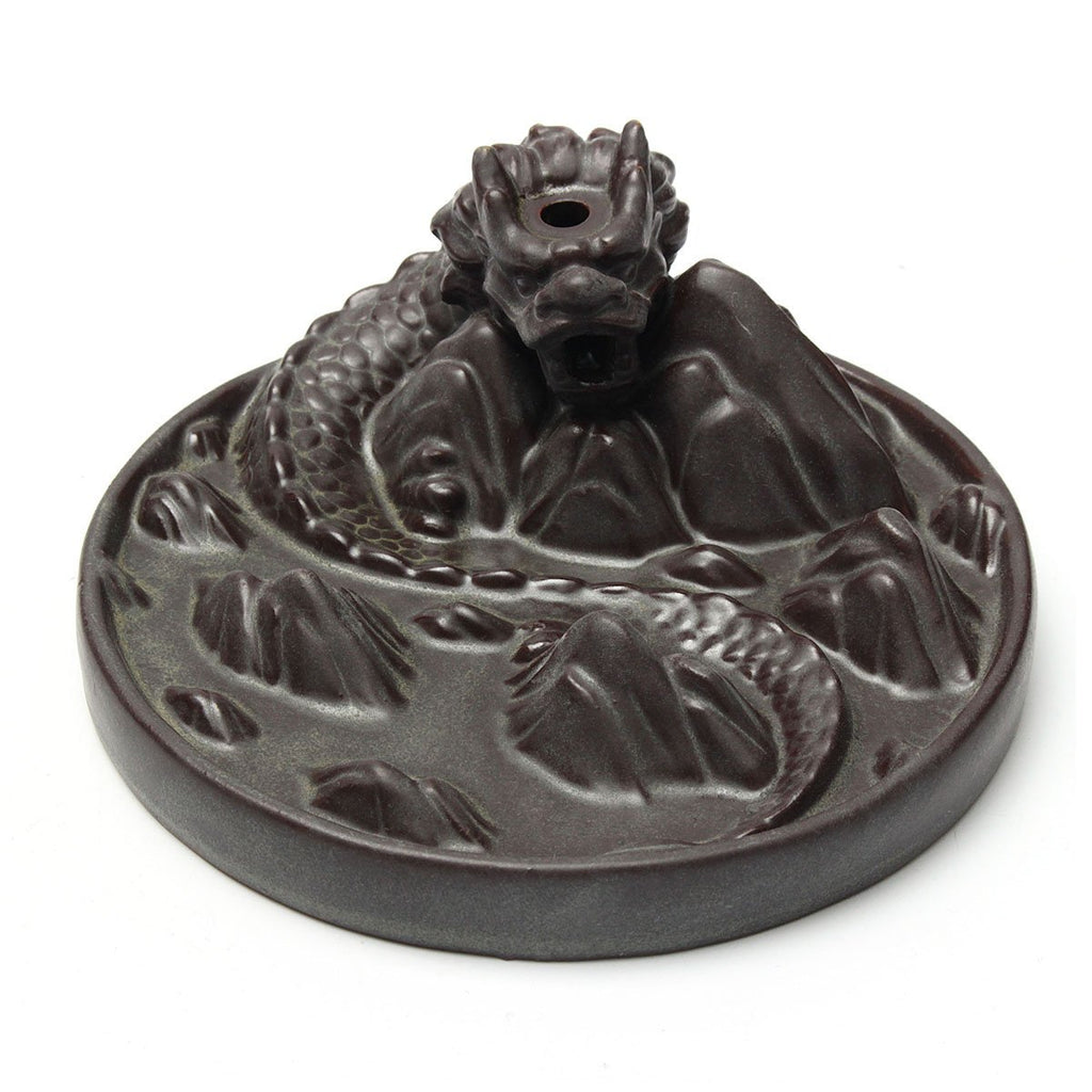 IncenseWaterfall™ Porcelain Dragon Incense Cone Burner Fountain - Shopcytee