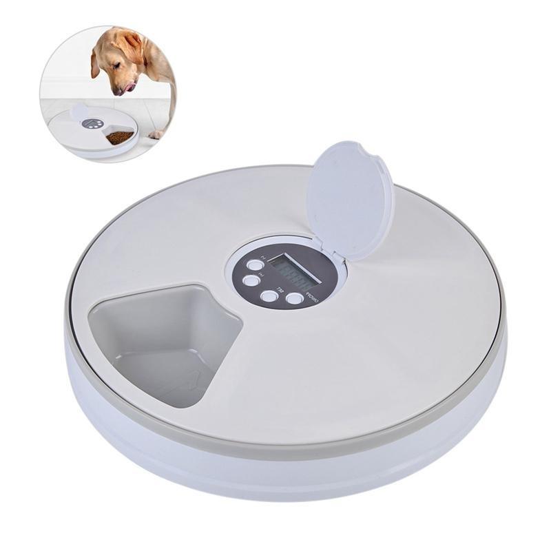 PetFeedUp™ Automatic Pet Cat Dog Smart 6 Meals 6 Grids Timing Feeder Electric Dry for Cat & Dog