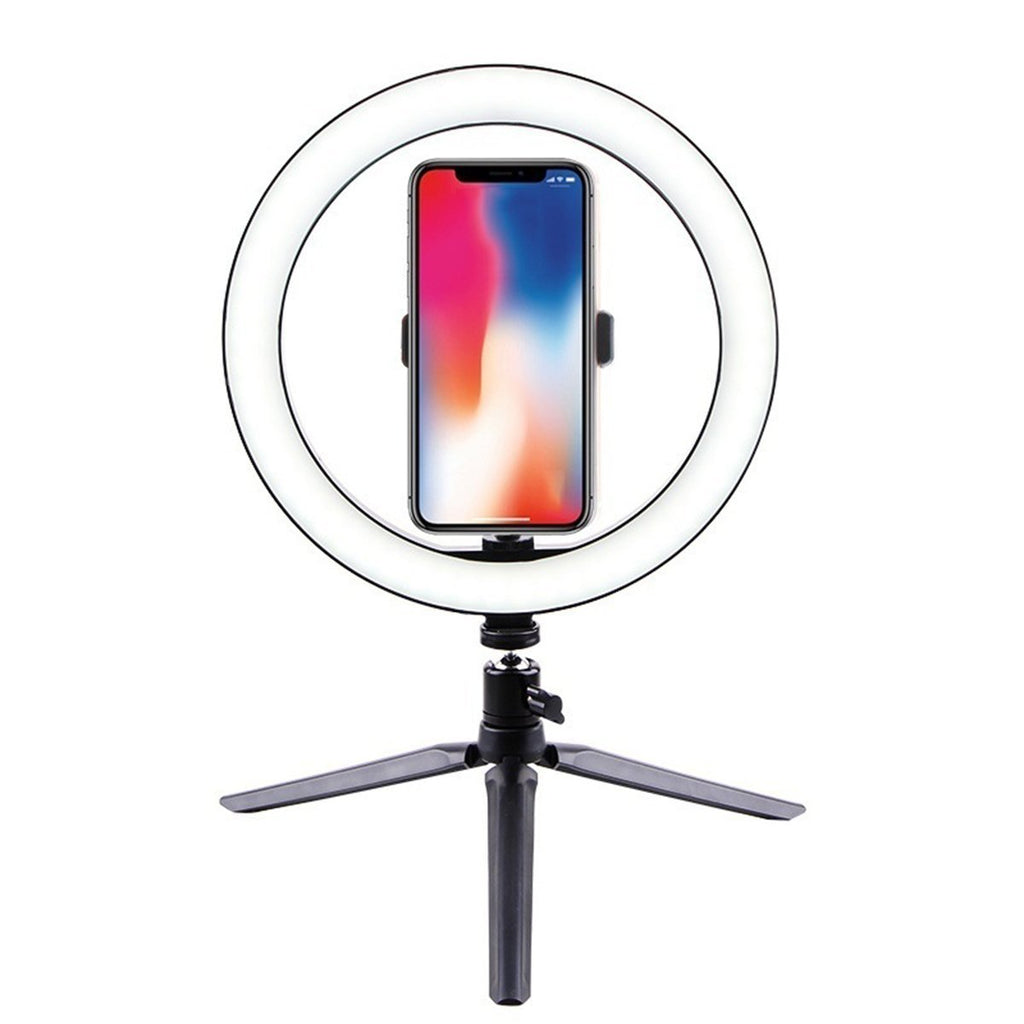VlogMe™ Portable Ring LED Light for Vlogger and Makeup Phone Holder Lamp - Shopcytee